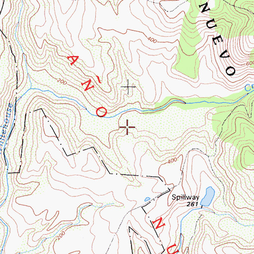 Topographic Map of Quiroste Valley Cultural Preserve, CA