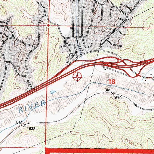 Topographic Map of Tick Canyon, CA