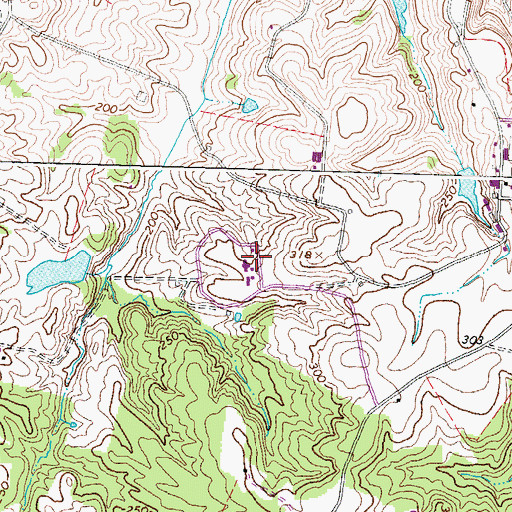 Topographic Map of Deep Meadow Correctional Center, VA