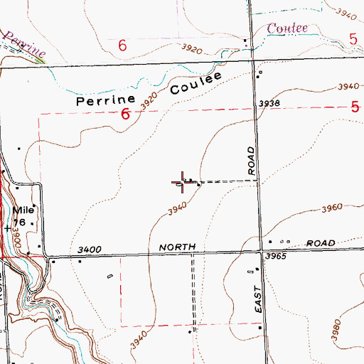 Topographic Map of Canyonview Farm, ID