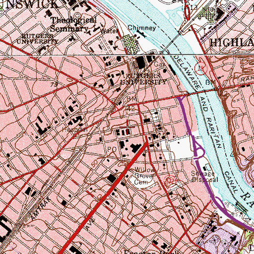 Topographic Map of Skyline Tower, NJ
