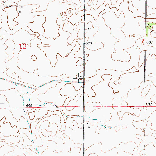 Topographic Map of Wielert Farm, IL