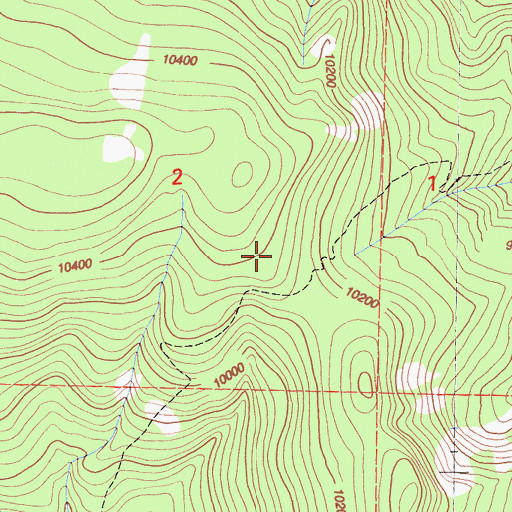 Topographic Map of Toowa Range, CA