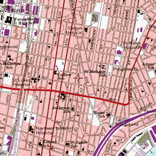 Topographic Map of Hart Playground, PA