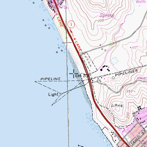 Topographic Map of Toro Creek, CA