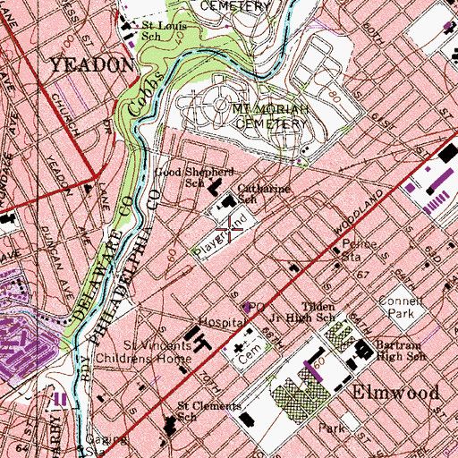 Topographic Map of McCreesh Playground, PA