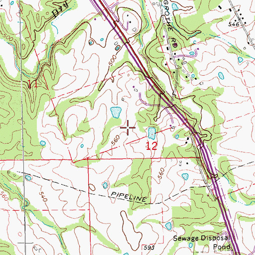 Topographic Map of Timber Trace, MO