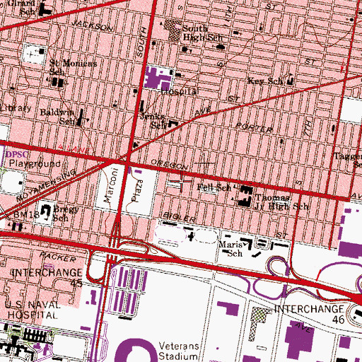 Topographic Map of Mollbore Terrace Square, PA