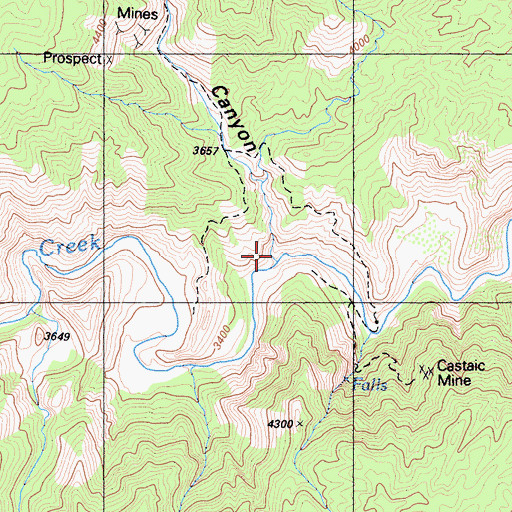 Topographic Map of Trail Canyon, CA