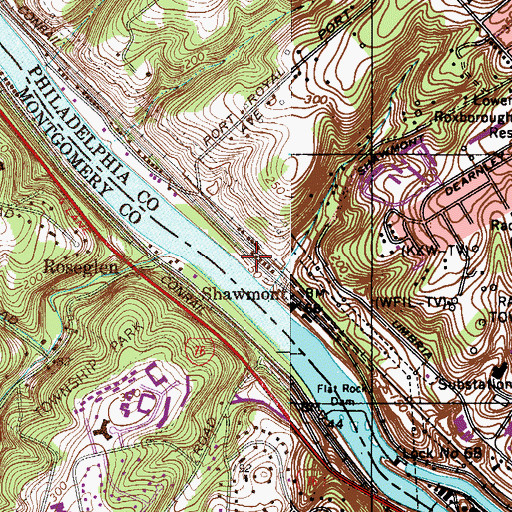 Topographic Map of Ottinger Tract, PA