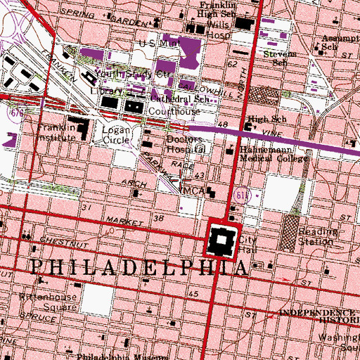 Topographic Map of Pennwalt Park, PA