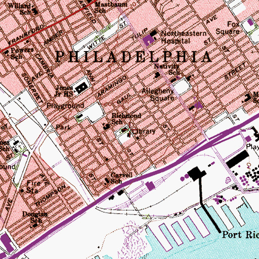 Topographic Map of Powers Park, PA