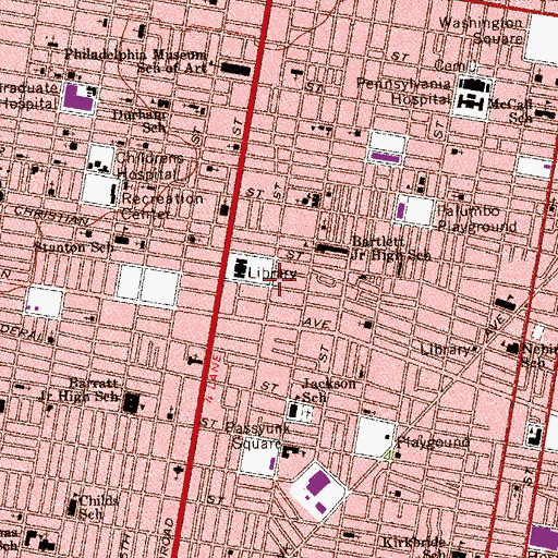 Topographic Map of Ridgeway Park, PA