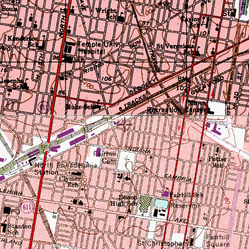 Topographic Map of Ross Park, PA