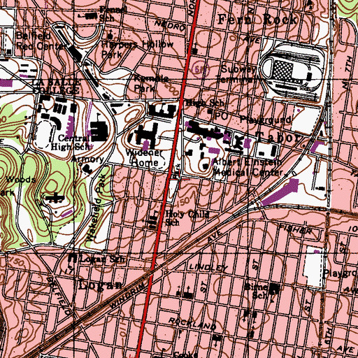 Topographic Map of Shevchenko Park, PA
