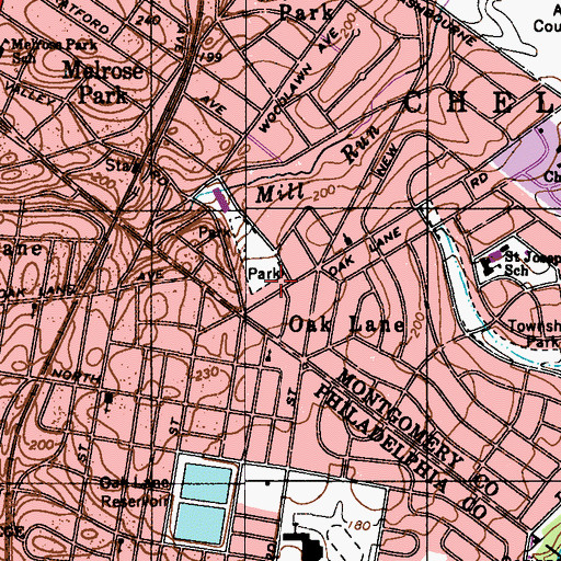 Topographic Map of Sturgis Playground, PA