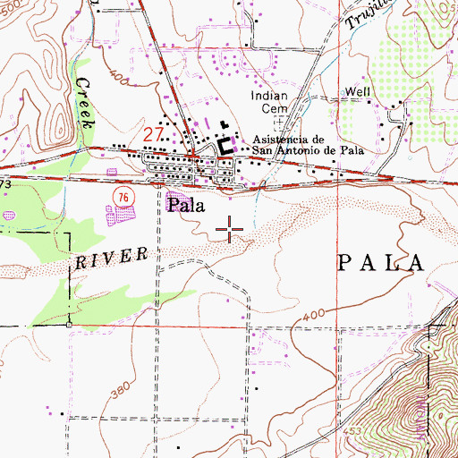 Topographic Map of Trujillo Creek, CA