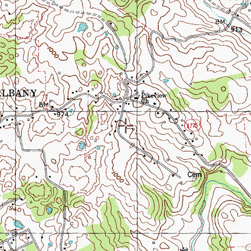 Topographic Map of Pikeview, KY