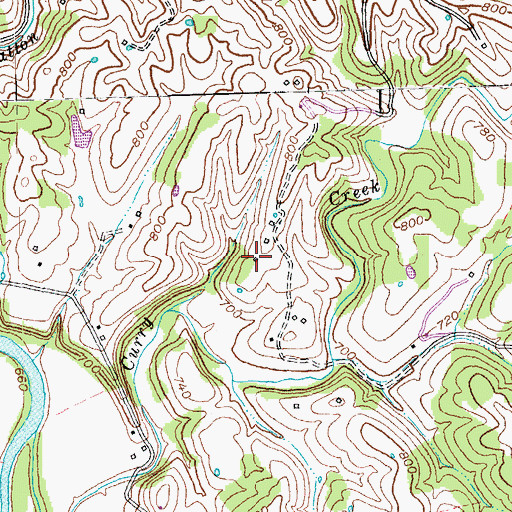 Topographic Map of Curry (historical), KY