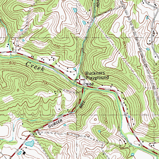 Topographic Map of California Crossing (historical), KY