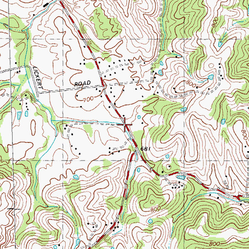 Topographic Map of Maple Valley (historical), KY