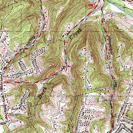 Topographic Map of Winters Lane (historical), KY