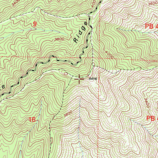 Topographic Map of Tule Ridge, CA