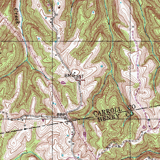 Topographic Map of Pleasant Union (historical), KY