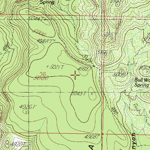 Topographic Map of Cedar Mesa, AZ