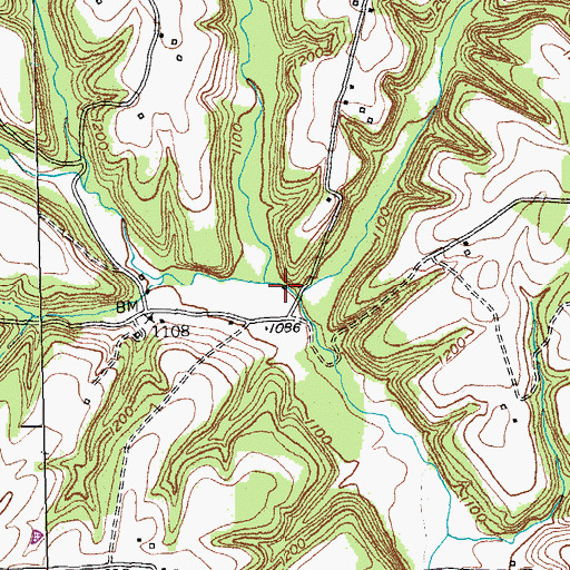 Topographic Map of Buck Creek (historical), KY
