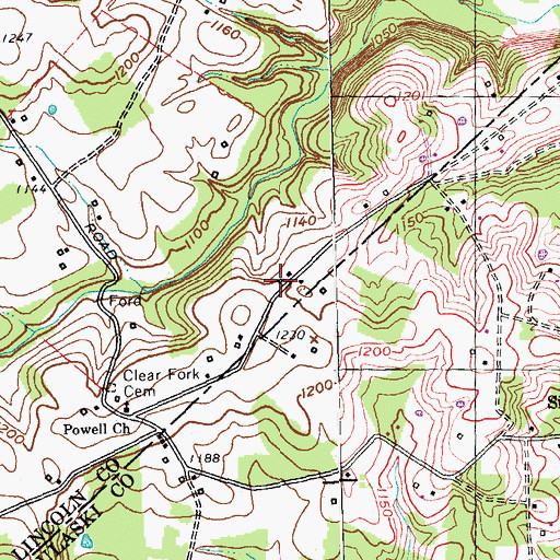 Topographic Map of Diamond (historical), KY