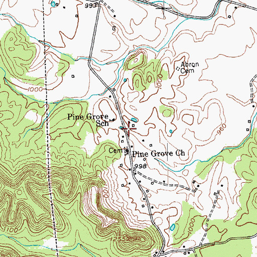 Topographic Map of Pine Grove (historical), KY