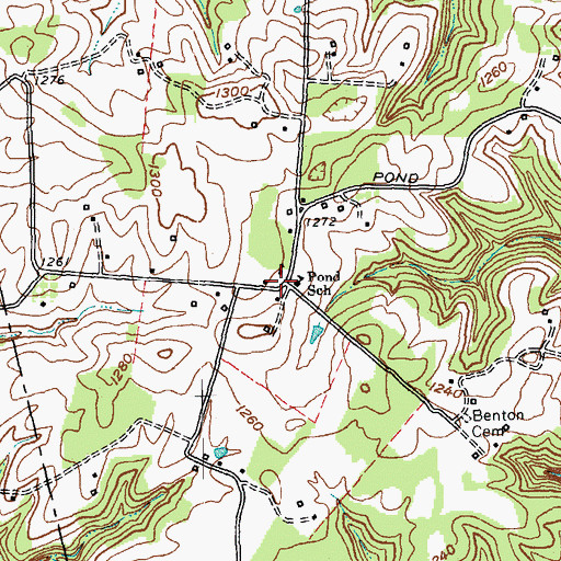 Topographic Map of Pond (historical), KY