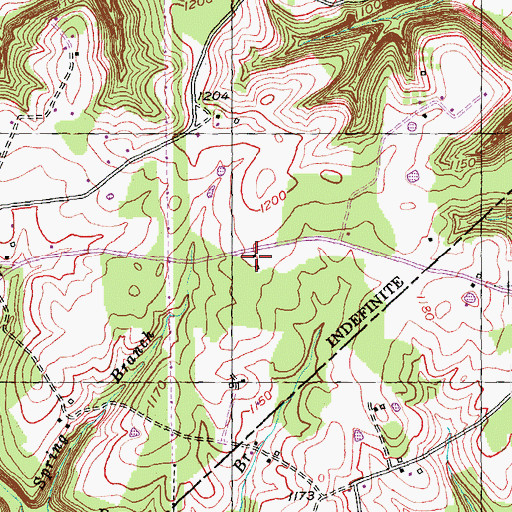 Topographic Map of White Oak (historical), KY