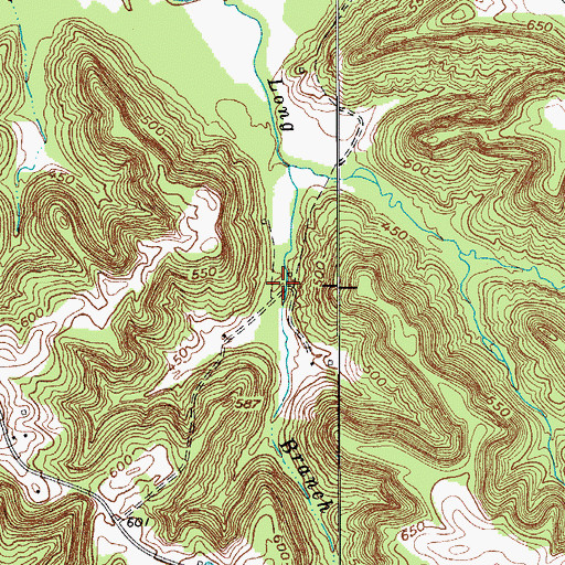 Topographic Map of Long Branch (historical), KY