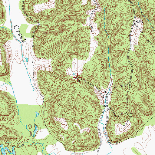 Topographic Map of Millshed (historical), KY