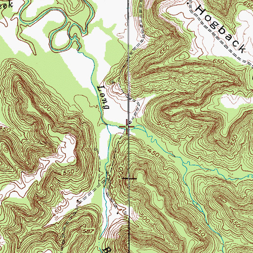 Topographic Map of Possum Hollow, KY