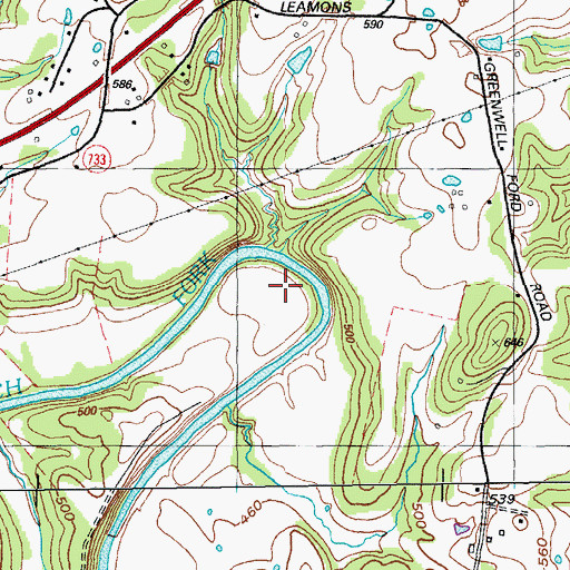 Topographic Map of River Bend, KY
