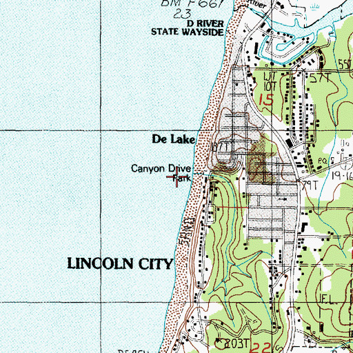 Topographic Map of Agnes Creek, OR