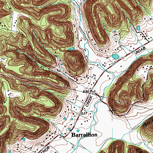 Topographic Map of Holsclaw Hill, KY