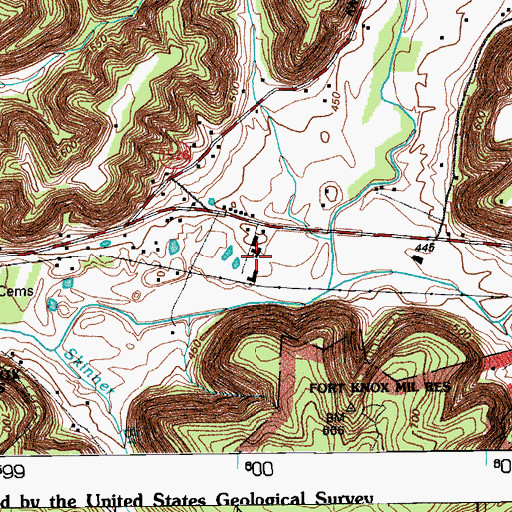 Topographic Map of Mount Olivet (historical), KY