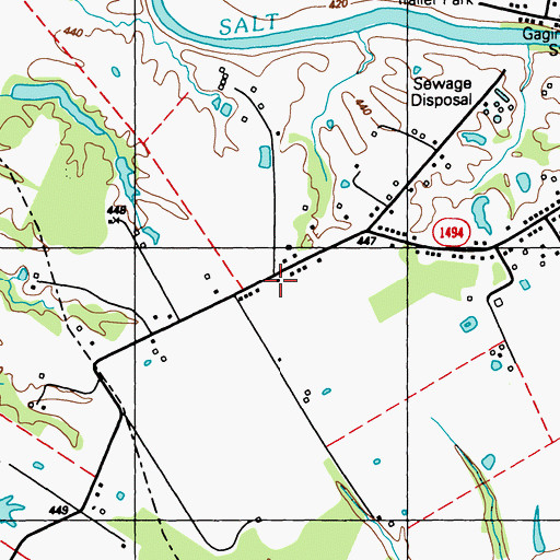 Topographic Map of Oak Grove, KY