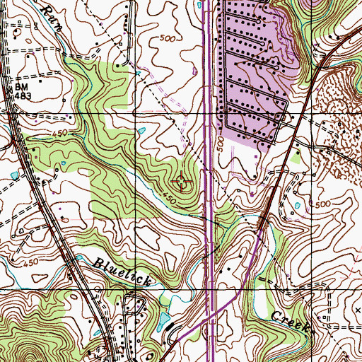 Topographic Map of The Lost Knob, KY