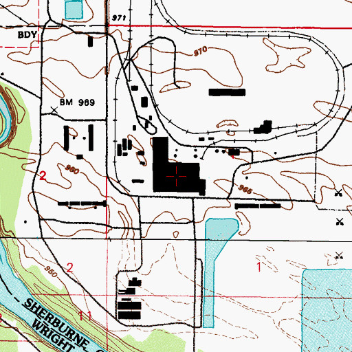 Topographic Map of Sherburne County Generating Station, MN