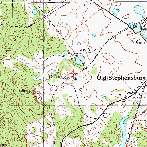 Topographic Map of Lilmay (historical), KY
