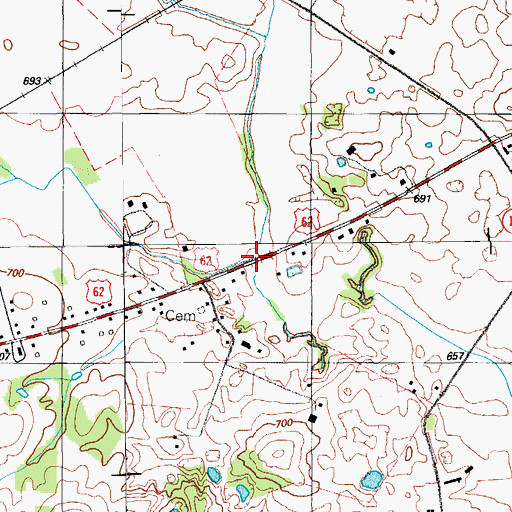 Topographic Map of Blacks Branch, KY
