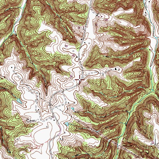 Topographic Map of North Mount Tabor (historical), KY