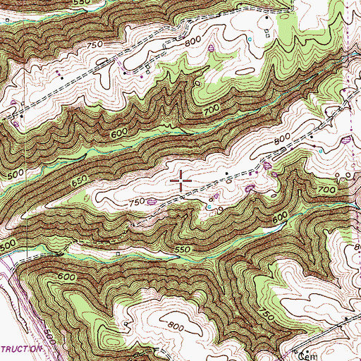 Topographic Map of Wentworth Ridge, KY