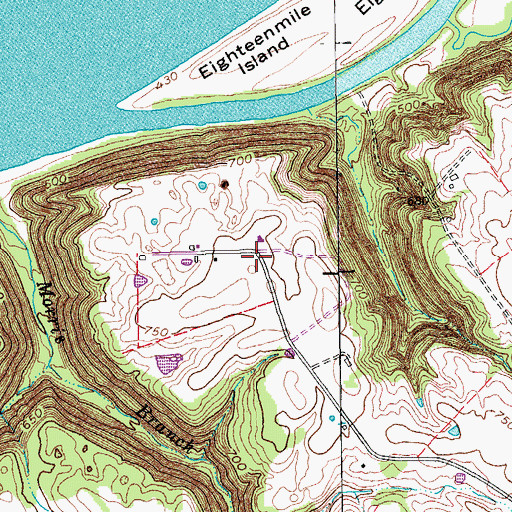 Topographic Map of Liberty (historical), KY