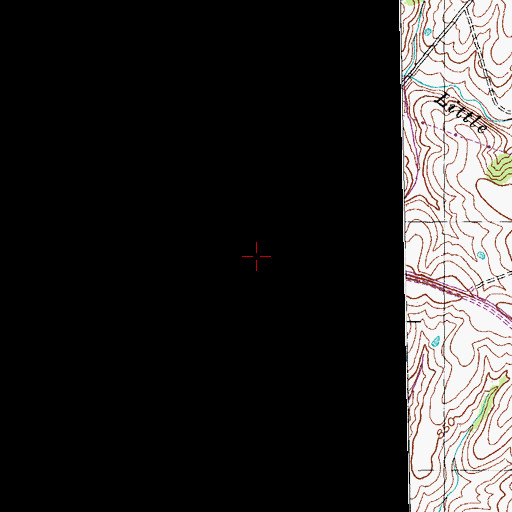 Topographic Map of Smithfield, KY